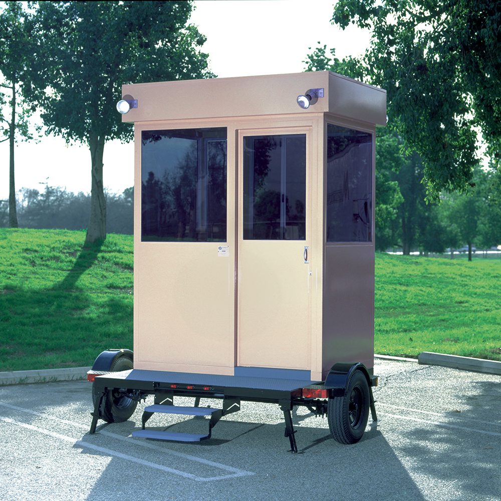 Mobile trailer booth