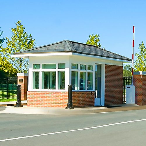Custom campus security booth for Landon School