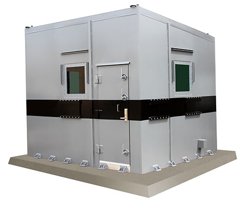 Bullet resistant security booth design