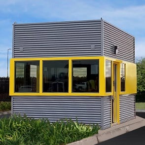 Custom security booth data center